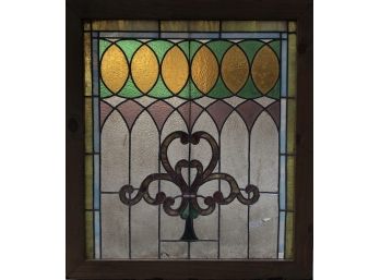 Second Of Two Matching Stained Glass Windows