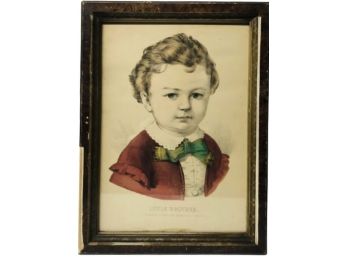 Currier & Ives (American, 1834-1907) Engraving Of 'Little Brother'