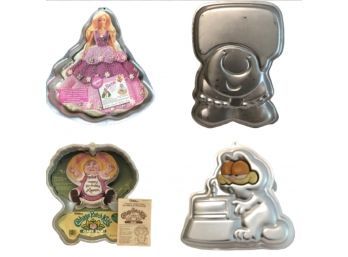 Vintage Character Cake Pans: Cabbage Patch, Ziggy, Barbie And More