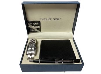 Mens Cote D'Azur Businessman Watch - Boxed Gift Set