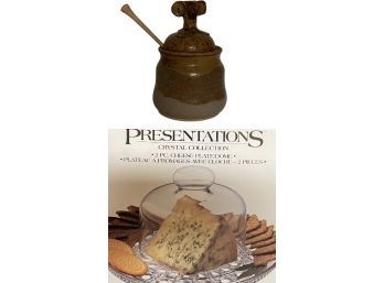 Honey Pot And Cheese Presentation Set New In Box