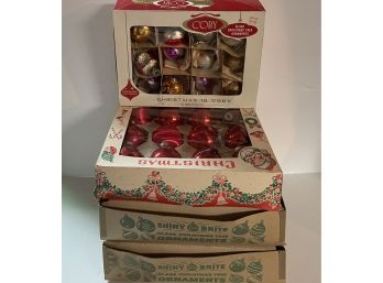 Four Boxes Of Vintage Christmas Ornaments