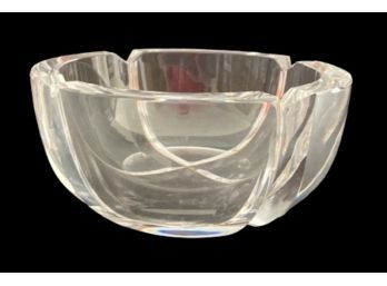 Signed Heavy-Weight Glass Bowl