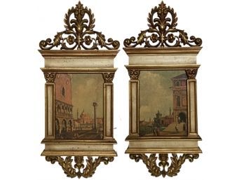 Set Of Syroco (Syracuse & Co.) 'Doge's Palace' Framed Prints, #9010 & #9011, By Shirley Stattersfield