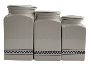 Alcobaca Pottery Containers With Lids (3)