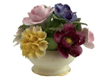 Vintage Capidimonte Porcelain Flowers