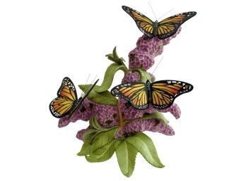Lenox 'Monarch Glory' Butterfly Bisque Porcelain Sculpture