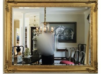 Enormous Mirror In Ornate Gold Frame