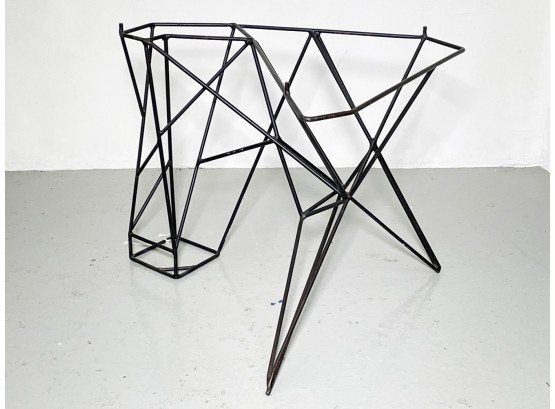 A Modern Wrought Iron Table Base