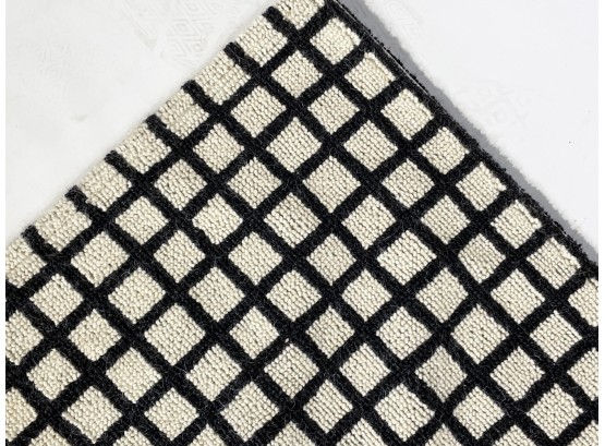 A Modern Wool Geometric Area Rug