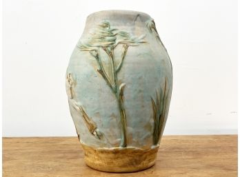 A Vintage Denby English Glazed Ceramic Vase By Donald Gilbert