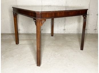An Inlaid Hardwood Dining Table By Lane Furniture (AS IS)
