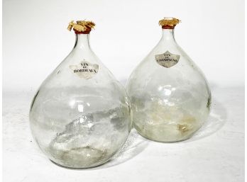 Antique French Blown Glass Wine Bottles