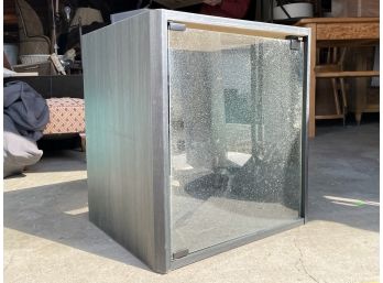 A Glass Door Media Cabinet