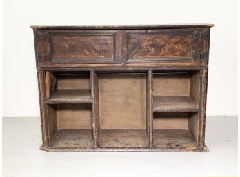 An Antique Hutch Top - Could Be Wall Mount Shelf Or Small Conosole