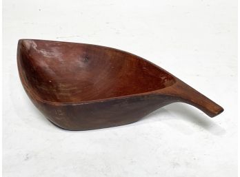 A Vintage Carved Wood Bowl