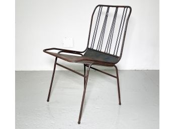 A Mid Century Modern Wrought Iron Side Chair
