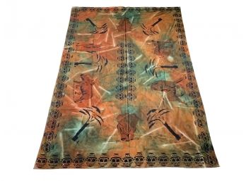 A Vintage Batik Style Print, Possibly African