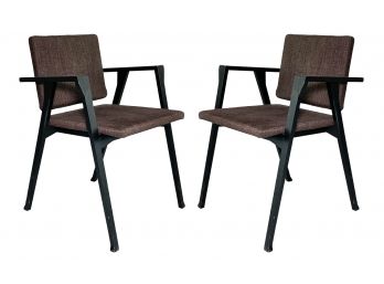 A Pair Of Vintage Luisa Chairs By Franco Albini For Cassina