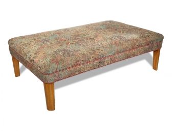 A Beautiful Upholstered Ottoman Or Bench From Les Migraeteurs In Donghia Floral Fabric ($3500 Retail)