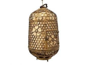 A Vintage Brass Lantern Fixture