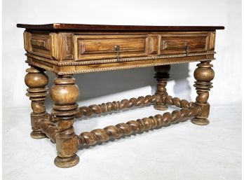 A 17th Century Style Portuguese Hardwood Console Table