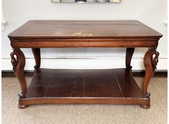 A Vintage Swan Themed Console Table