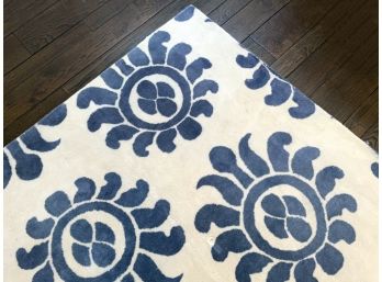 A Whimsical Azul Wool Rug By Serena & Lily