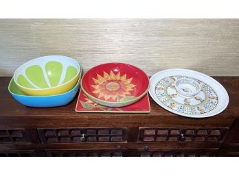 Acrylic And Ceramic Serving Ware