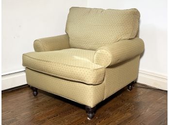 A Comfy Upholstered Oversize Arm Chair By Robin Bruce
