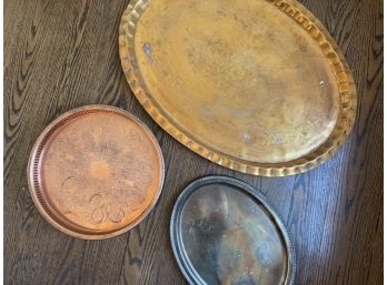Mixed Metal Serving Trays