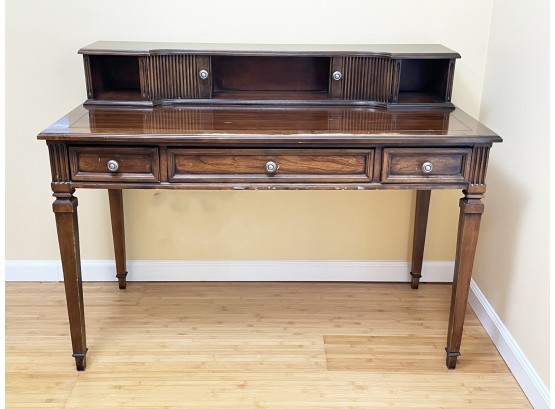 A Hardwood Writing Desk, Or Console By Hammary Furniture