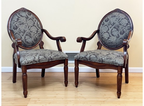 A Pair Of Upholstered Fauteuils