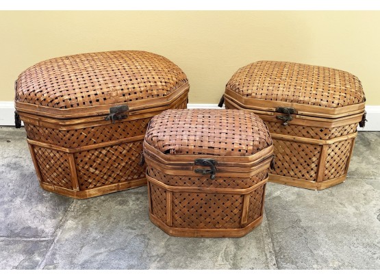 A Trio Of Chinese Baskets