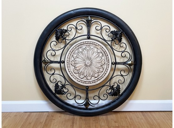 A Large Decorative Metal Wall Hanging