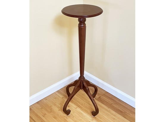 A Cherry Wood Plant Stand Or Pedestal