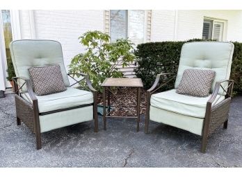 A Pair Of Outdoor Reclining Lounge Chairs By La-z-Boy