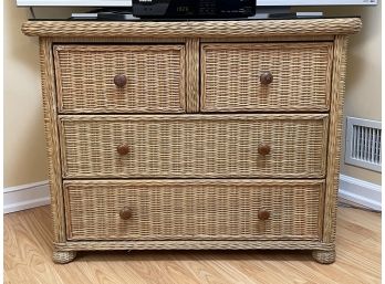 A Wicker Chest Of Drawers