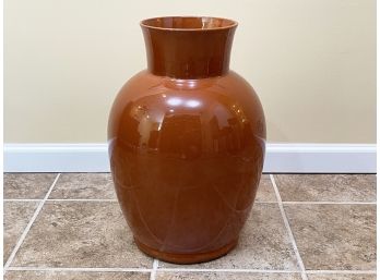 A Large Glazed Ceramic Vase