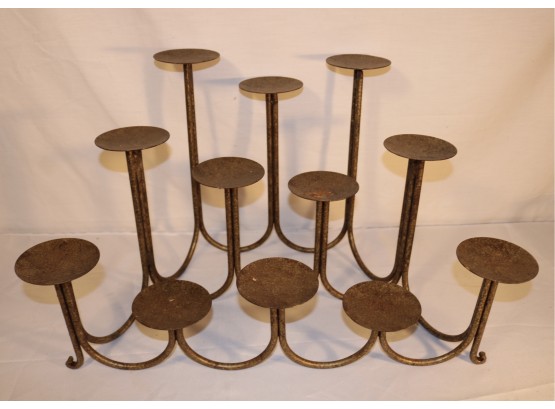 Hearth Twelve-Light Iron Candle Stand
