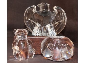 Collection Of Steuben Crystal Animals