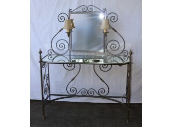 Antique French Wrought Iron Vanity