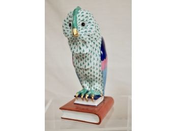 Herend Owl On Books