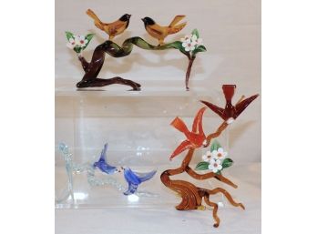 Hand Blown Glass Bird Collection