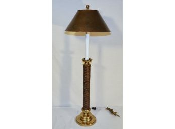 Copper Weave Candlestick Lamp