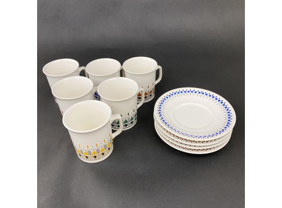 Lot Of Vintage Villeroy & Boch Cups And Saucers