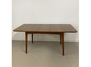 Petite Vintage Dining Table With Enclosed Leaf