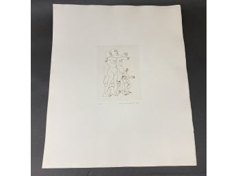 1969 Print By Pla Narbona Numbered And Signed