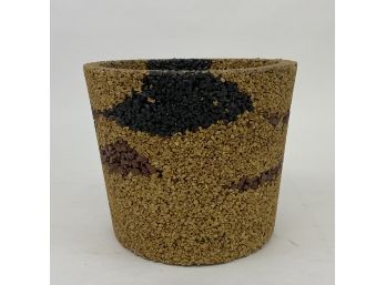 Great Vintage Planter Made Of Pebbles