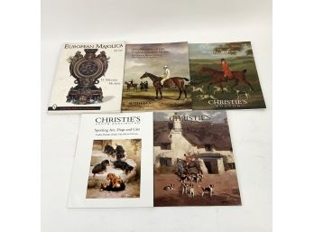 Lot Of Auction Catalogs Sporting Art Dogs And Cats  Horses Christies Sothebys